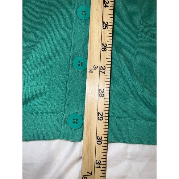 Old Navy Women’s Long Lean Button Cardigan XL Jade Green Pockets long sleeve - Picture 8 of 14
